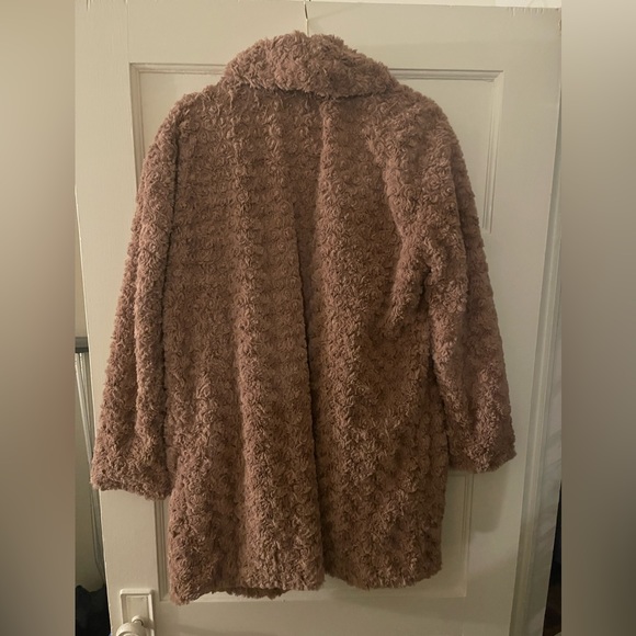 Philosophy Tan Teddy Jacket Women’s Large - Picture 2 of 3